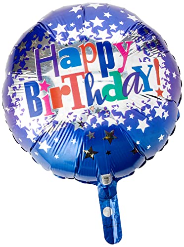 Happy Birthday Bright Stars Standard Hx Foil Balloons S40