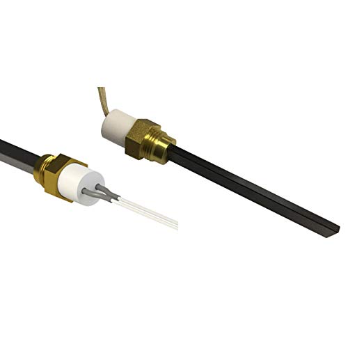 Easyricambi Candeletta Quarzo Accensione Stufa A Pellet 300W Lunga 126Mm 90Mm Filettaura 3/8 Gas Nordica Extraflame