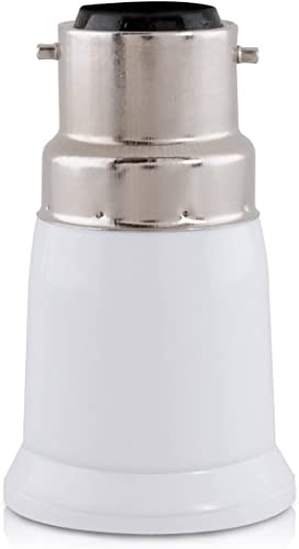 Adattatore B22 A E27 Bianco