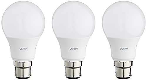 Osram Base Classic A Lampada Led, B22D, Bianco, 806 Lm, 3 Unità, 8.5 W = 60 W