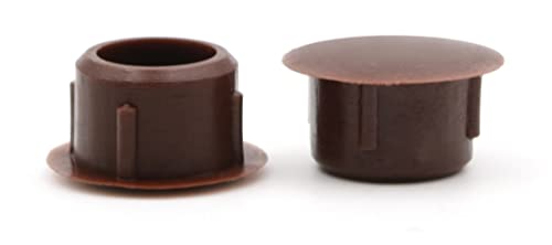 Design61 20 Tappi Di Copertura Per Fori Ø 10 Mm A Pressione In Marrone