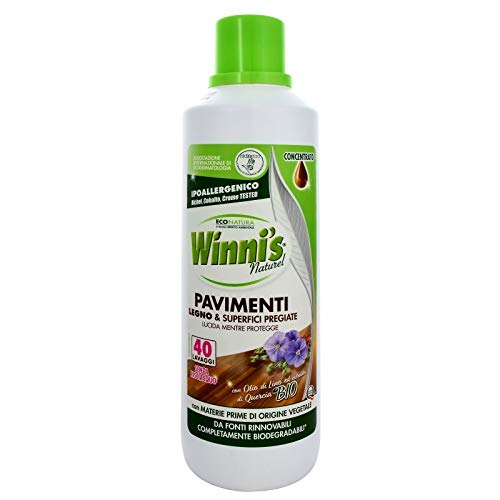 Winni'S Naturel Lavapavimenti - 1 Lt, Ipoallergenico 40 Lavaggi Superfici Pregiate