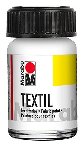 Marabu Textilfarbe Textil, Weiß, 15 Ml, Im Glas