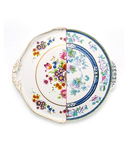 Seletti Vassoio In Porcellana Rotondo Hybrid-Dorotea Ø Cm.35