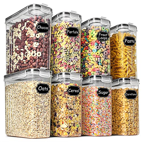 Wildone, Contenitori Ermetici Per Cereali E Alimenti Secchi, Per Zucchero, Farina, Snack E Ingredienti Per Dolci, A Prova Di Perdite, Con Coperchio Ne