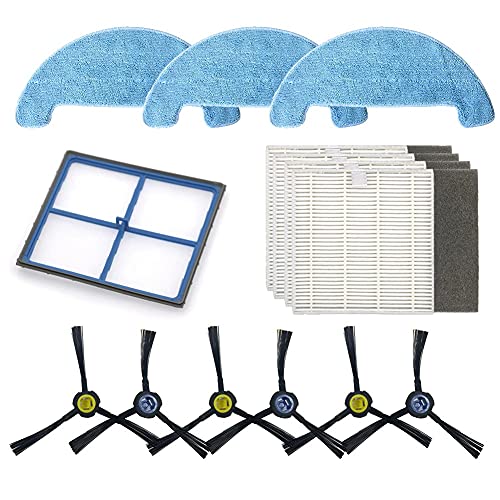 L/C 14 Pz / Set Spazzola Laterale Filtro Mop Panno Accessori Set Per Amibot Animal Xl H2O Robot Sweep Aspirapolvere Parti