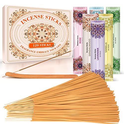 Scentorini Incenso - Molti Profumi Assortiti, Incenso Alla Lavanda, Incenso Alla Rosa, Incenso Al Sandalo, Incenso Della Foresta Pluviale, Incenso Al