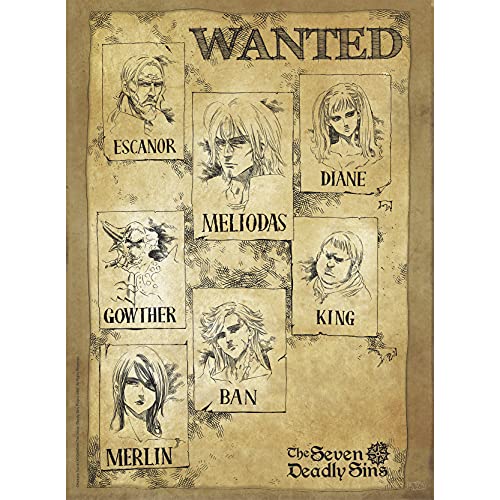 Abystyle - The Seven Deadly Sins Poster, Wanted, 52 X 38 Cm