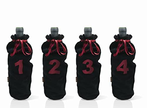 Vin Bouquet Fia 036 Kit Da 4 Fodere Per Degustazione Alla Cieca, Nero, 35.5 X 14 X 2.5 Cm