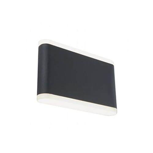 Applique Da Esterno A Led 24 Rettangolare Sovil Wave Grigio