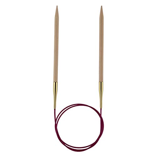 Knitpro - Ferri Per Lavorare A Maglia Circolari, 100 Cm X 6,5 Mm, Colore: Betulla