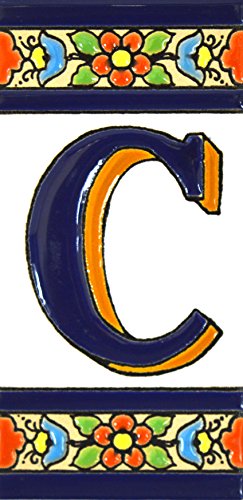 Insegna Con Numeri E Lettere Fatte Di Piastrelle Di Ceramica Policroma, Dipinte A Mano Con La Tecnica "Cuerda Seca", Nomi Indirizzi E Segnaletica. Tes