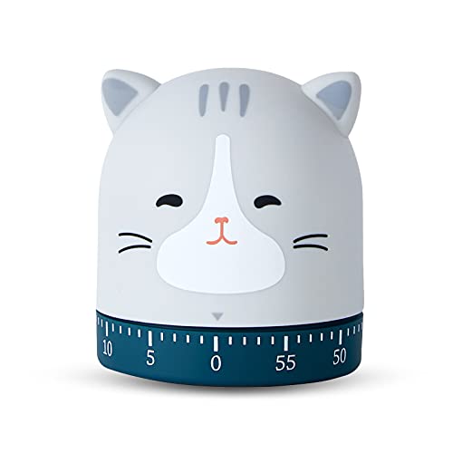 Mlysnd Contaminuti Cucina, Simpatico Forma Animale Animato Timer Cucina Divertenti Kitchen Timer Manuale, Rotazione Meccanica A Molla, Per La Cucina E