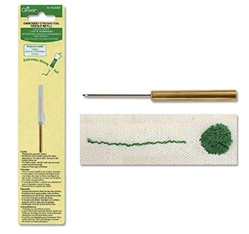 Clover Embroidery Stitching Tool Needle Refill-Single Ply