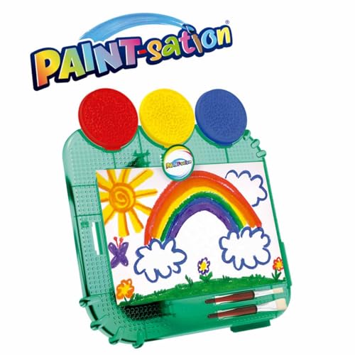 Goliath, Paont Sation Table Top Easel, Tempere Lavabili Con Cavalletto Da Tavolo, Pods Di Vernice Rimovibili, Pennelli E Fogli Inclusi, Dai Tre Anni I