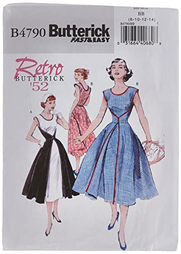 Butterick, Cartamodelli Per Abito Retrò Donna