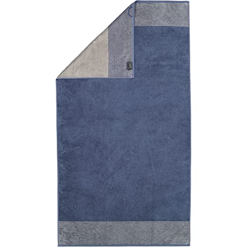 Cawö Home Luxury Home Two-Tone 590 - Asciugamani, 10 Teli Doccia 80 X 150 Cm, Colore: Blu Notte