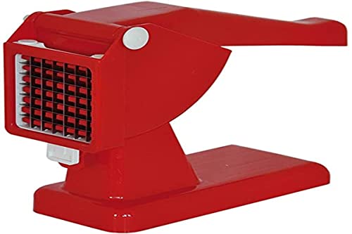 Rigamonti 496111 Tranciapatate Mm.9X9 M.Chips, Plastica, True Red