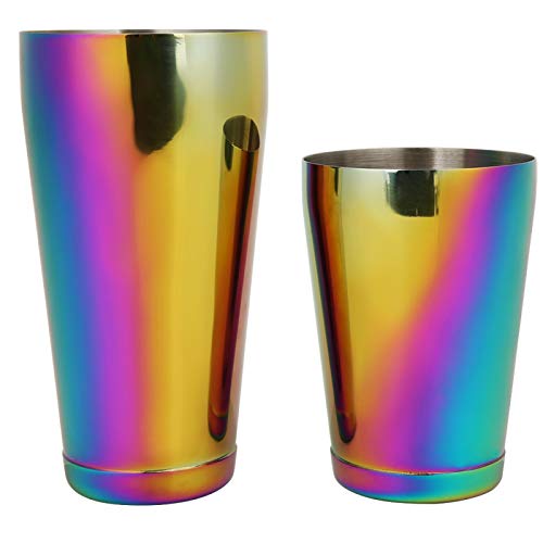 Kuuleyn Boston Shaker Tin, Elegante Acciaio Inossidabile Colorato Boston Shaker Per Cocktail Shaker Accessori Per Strumenti Di Agitazione Per Bar