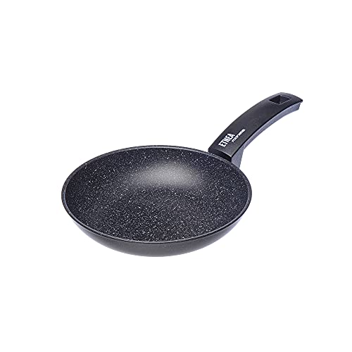 Moneta Etnea Padella, Alluminio, Antiaderente, Nero, 20 Cm