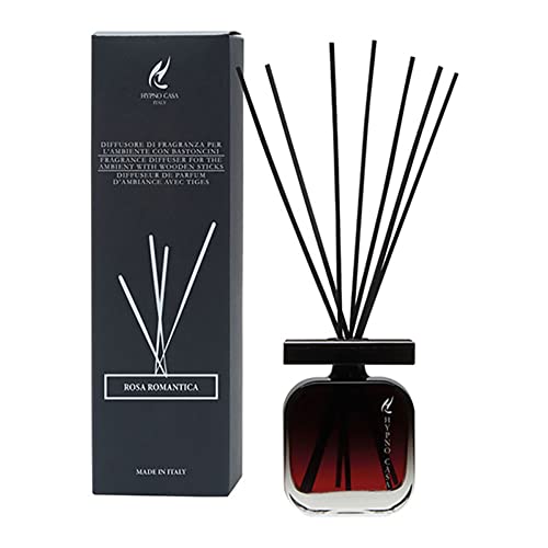 Hypno Casa - Profumatori D'Ambiente A Bastoncini, 100 Ml Linea Prima Classe (Rosa Romantica)