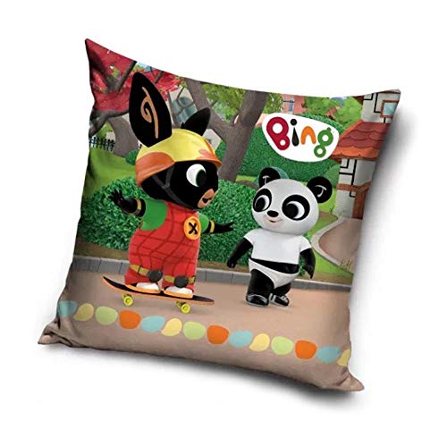 Carbotex Federa Copri Cuscino In Microfibra Stampata Ufficiale Bing 40X40 Cm 3212 Multicolore Unica