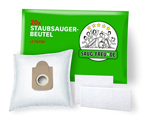 Saug-Freunde - 20 Sacchetti Per Aspirapolvere Rowenta Power Xxl Serie Ro3125Ea, Ro3142Ea, Ro3153Ea, Ro3171Ea, Ro 3186 Ea, Ro 3125 Ea, Ro 3142 Ea, Ro 3