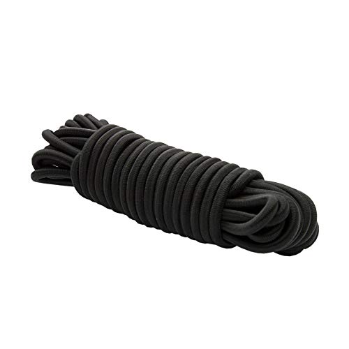 Dreamprint Espansore Corda 20M Nero - Corda Elastica Versatile Da 8Mm Ø Per Interni Ed Esterni - Flessibile Per Fissaggio Carico, Coperture, Campeggio