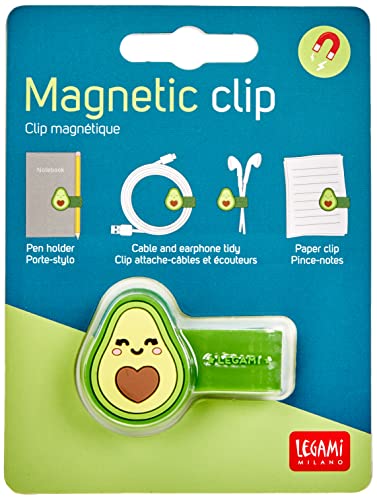 Legami - Clip Magnetica, 4,8X3,3 Cm, Set Di Clip Chiudi Pacco, Ideale Per Tenere I Cavi Ordinati, Fissare La Penna Al Taccuino, Tenere Uniti Gli Auric