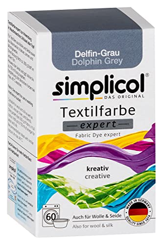 Simplicol Expert Tintura Tessuti Lavatrice O Colorazione Manuale: Tingi, Colora E Ripristina Tessuti E Vestiti - Grigio