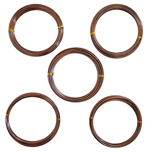 Grow A Bonsai Tree Alluminio Anodizzato Filo Per Bonsai 5-Formati Set Di Avviamento - 1,0Mm, 1,5Mm, 2,0Mm, 2,5Mm, 3,0Mm (45 Metri Totale) - (5 Formati