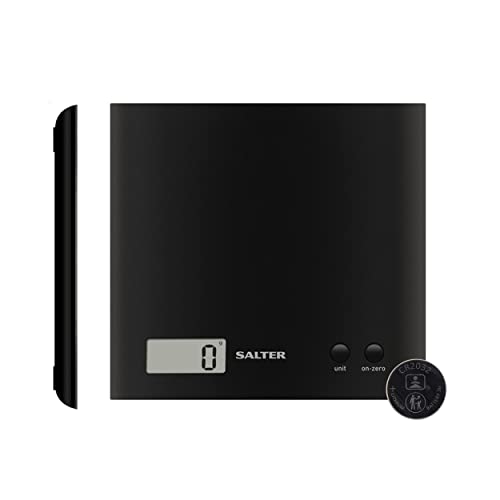 Salter 1066 Bkdras15 Arc - Bilancia Da Cucina Digitale, Massima Precisione, Design Elegante E Sottile, Display Lcd, Funzione Tara, Capacità Massima Di