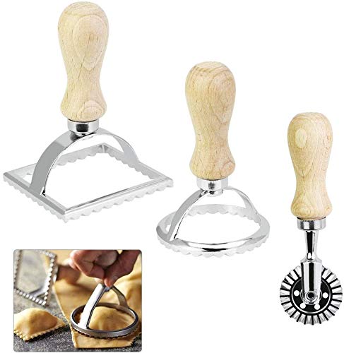 Nc - Set Di 3 Tagliapasta Per Ravioli, In Acciaio Inox, Per Ravioli