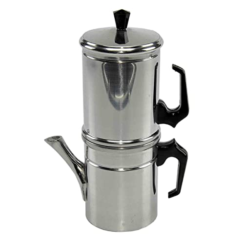 Ilsa Caffettiera Napoletana Allum.Tz.6, Alluminio, Multicolor, 6 Cups