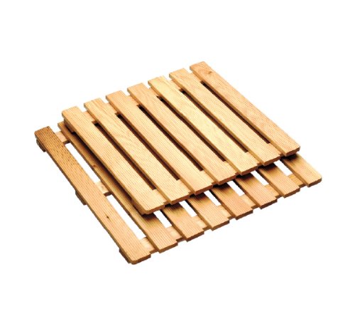 Panetta Casalinghin Legno Da Doccia, Beige, 50 X 50 Cm, Legno, Beige, 60 X 60 Cm