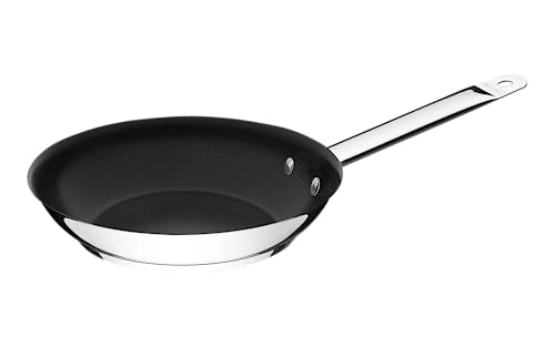 Tramontina Padella Ø 26 Cm, In Acciaio Inox, Antiaderente, Padella Profonda, Padella Rivestita Per Tutti I Piani Cottura, Cottura A Induzione