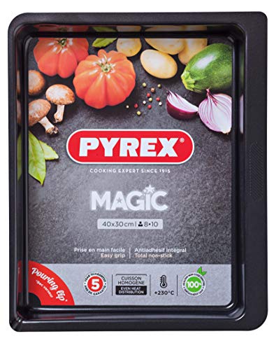 Pyrex Magic Stampo Da Forno, Acciaio Inox, Nero