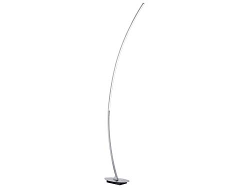 Reality Solo Piantana Led, Curva, Integrata, 11 Watts, Alluminio Spazzolato