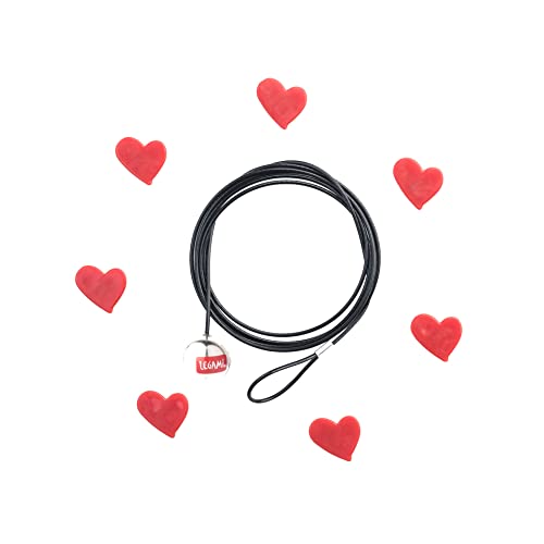 Legami - Filo Magnetico Portafoto, Magnetic Wire Photo Holder, 120 Cm, Tema Heart, 7 Ferma-Foto A Forma Di Cuore, Da Appendere