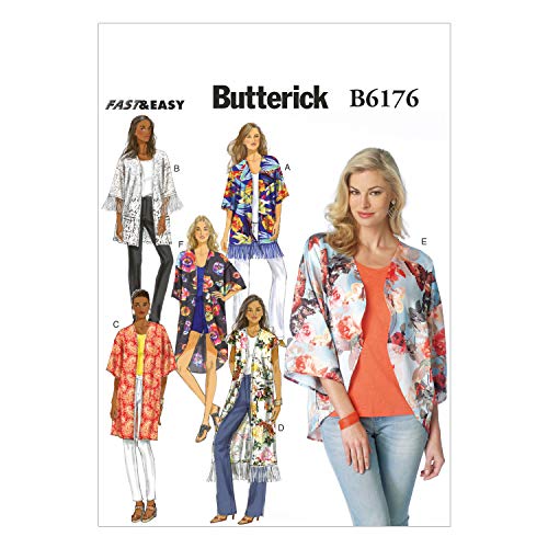 Butterick Patterns 6176 Y - Cartamodello Per Kimono, Da Donna, Misure Xs/S/M