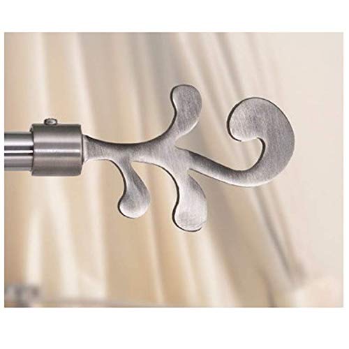 Swish - Terminale/Pomolo Per Bastoni Tende In Acciaio Nickel Satinato Modello Pea D. 16Mm