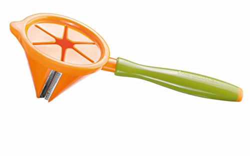 Tescoma 422060 Presto Carving Affetta Julienne A Spirale, Acciaio Inossidabile, Verde/Arancio