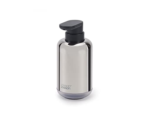 Joseph Joseph Easystore - Dispenser Sapone Liquido Con Finestra Controllo Livello, Pompa Facile Da Premere, Base Antiscivolo, Ricaricabile, Per Cucina