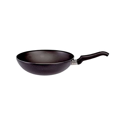 Ballarini Firenze Wok Cucinotta 1 Manico, Alluminio, Nero, 28 Cm