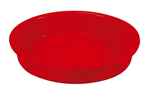 Guardini Juliette, Tortiera Liscia 24Cm, Silicone Alimentare, Colore Rosso