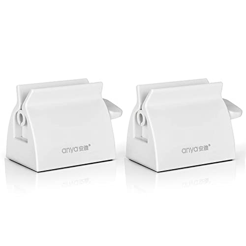 Accessorio Per Posizionare E Arrotolare Il Tubetto Di Dentifricio, Accessori Da Bagno, 2 Pz White