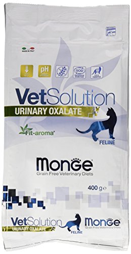 Monge Vetsolution Cat Food Veterinary Solution Gatto Urinary Oxalate Gr. 400 Cibo Gatti, Multicolore, Unica