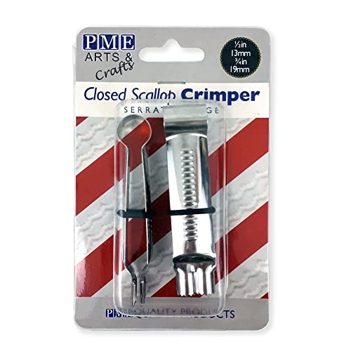 Pme Closed Scallop Serrated Crimpers, Grandi E Piccole Dimensioni, Set Di 2