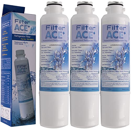 Ace+ Fa-0085U - Pacco Da 3 - Filtro Acqua Frigo Compatibile Con Samsung Da29-00020B, Haf-Cin/Exp, Haf-Cin, Da97-08006A-B, Da97-08006A-E Cartuccia Filt