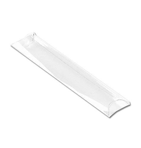Scotton 50 Pz Tubo Trasparente Pvc Portaconfetti 15X3.8 Cm Bomboniera